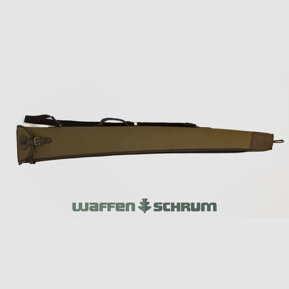 Mjoelner Étui de Chasse pour Fusil Valhalla 134cm - Sable/Marron Doublure en Peau d'Agneau