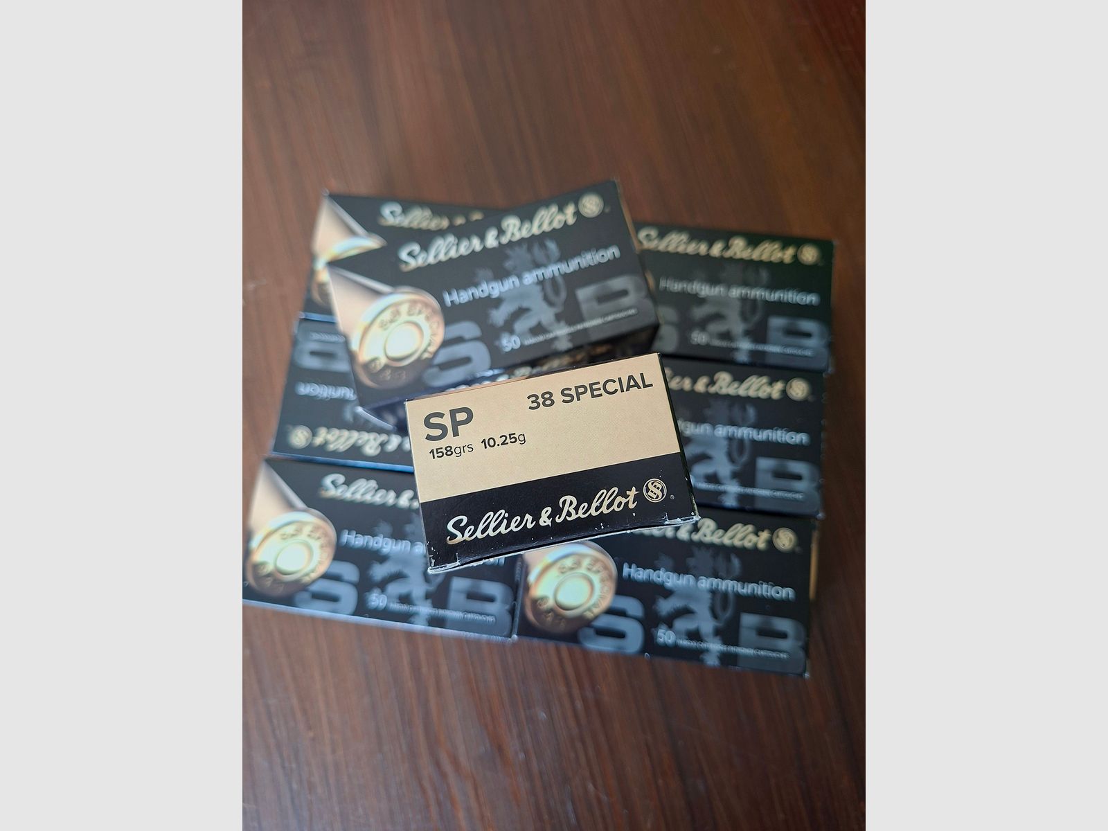 Sellier & Bellot 38 Special  SP 158grs, 10,25g Munition 400 Stk. 8 Päckchen 