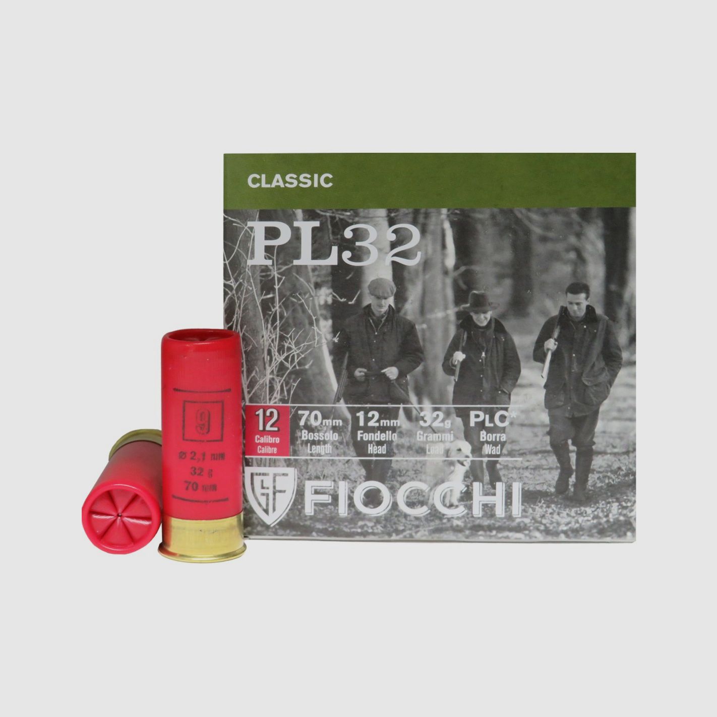 Fiocchi PL 32 Patronen Kal. 12/70 32 g Bleischrot 9