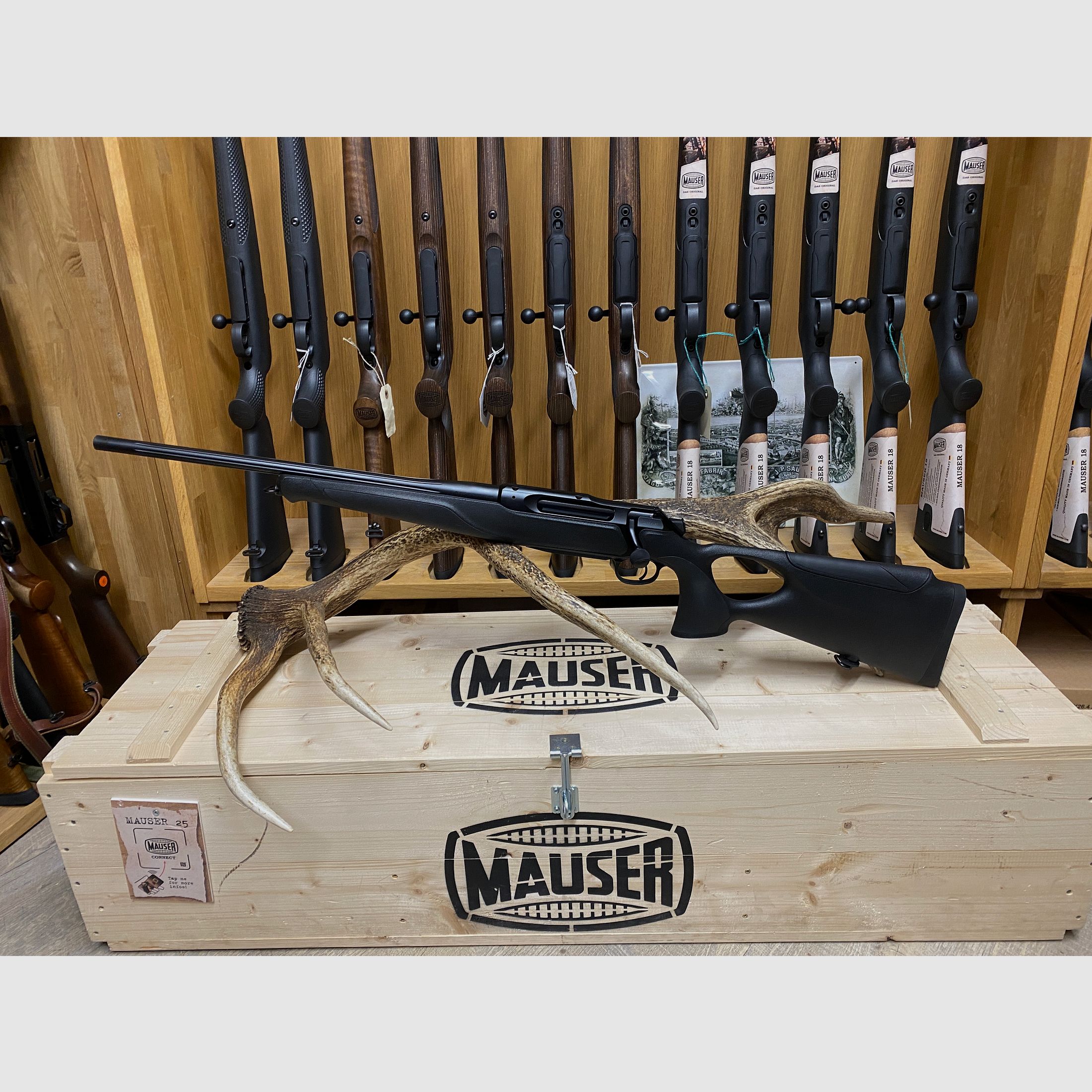 Sauer 505 Synchro XT, with Highland package, left-handed