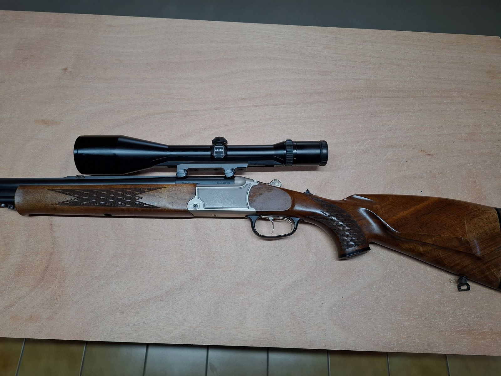 Blaser Bockbüchsflinte BBF 95 avec lunette de qualité Zeiss Diavari-ZM 3-12x56 T*