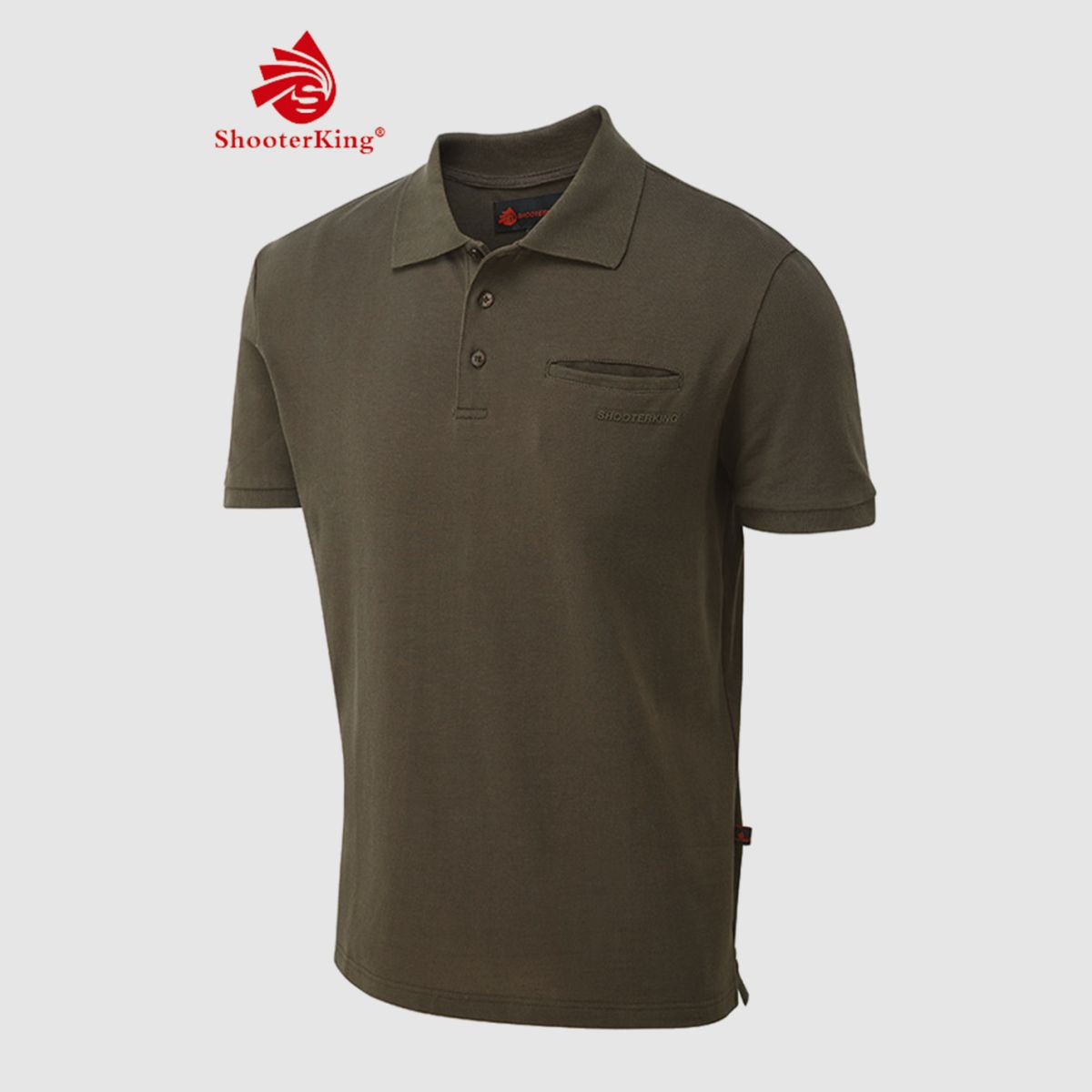 SHOOTERKING Game Polo Shirt Damen Braun