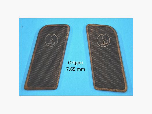 Nussbaum-Griffschalen für Pistole Ortgies im Cal. 7,65 mm