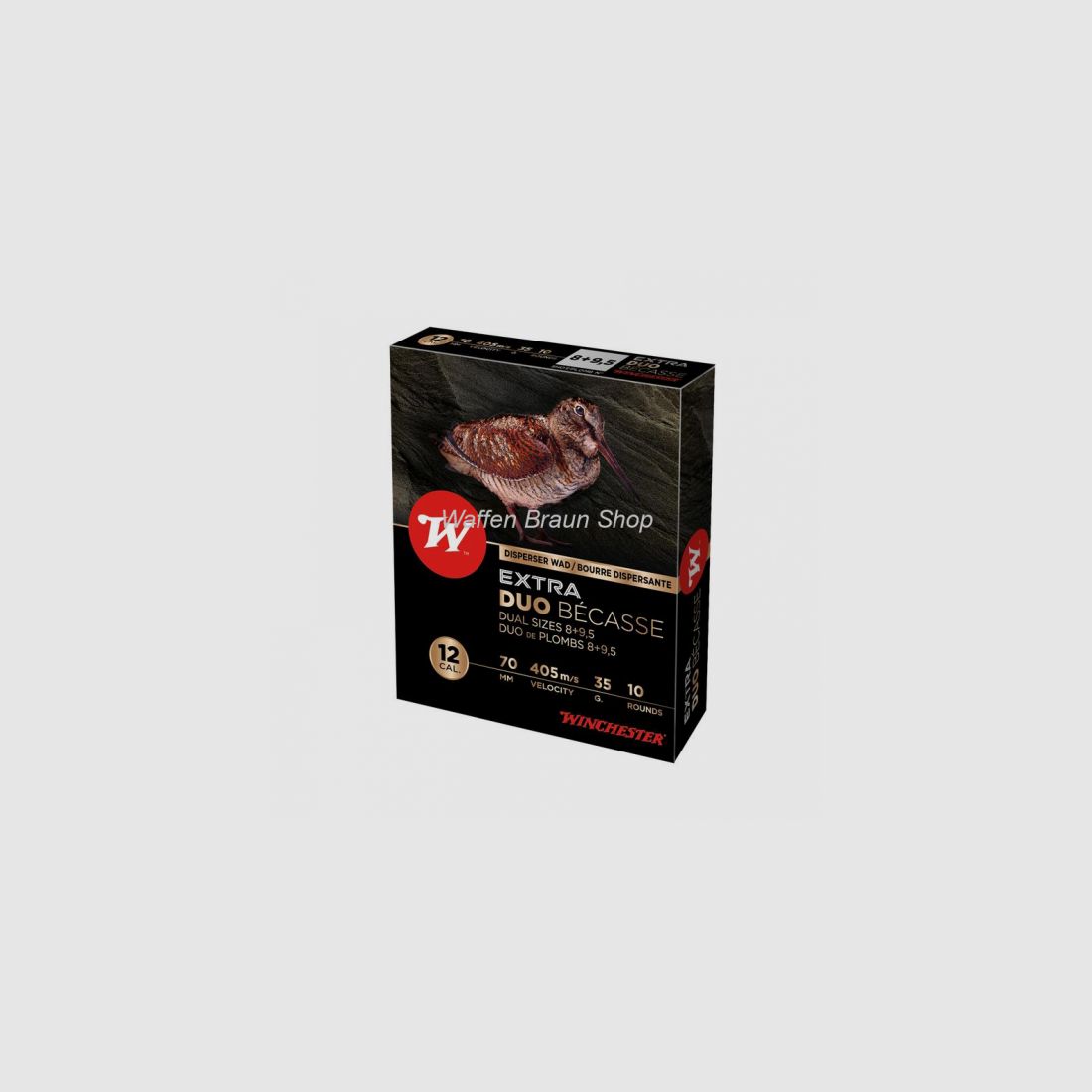 Winchester ,EXTRA,DUO BECASSE,12-70,20mm,35g,P8+9.5,10 Stück