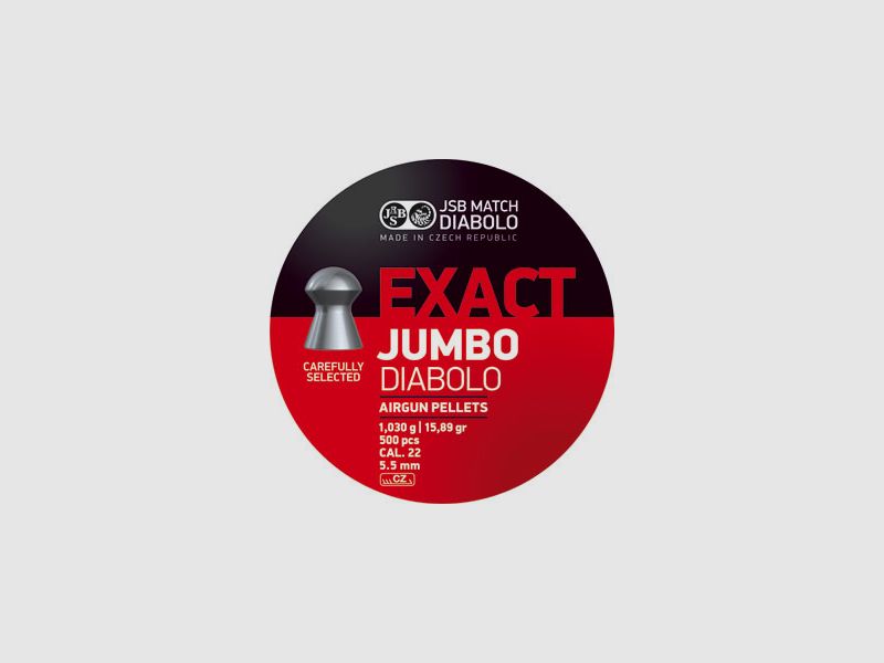 JSB Diabolo Jumbo Exact RS 5,52mm 500 STK