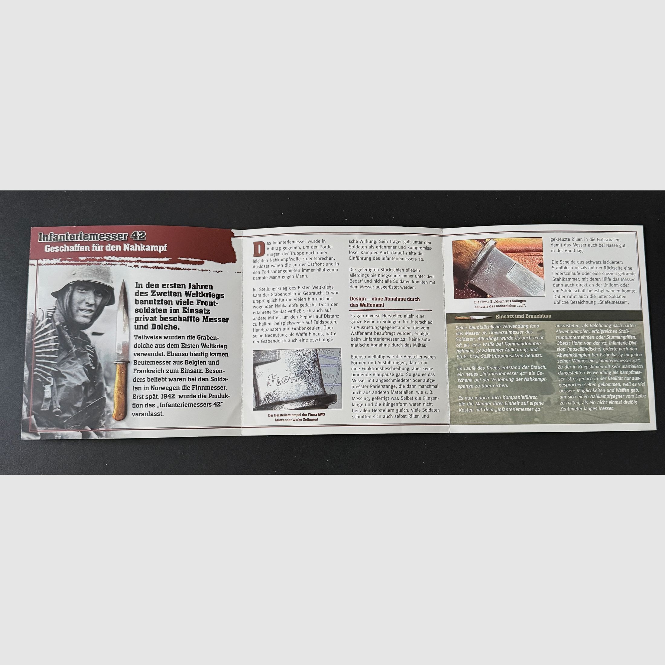 Wehrmacht infantry knife 42, trench dagger