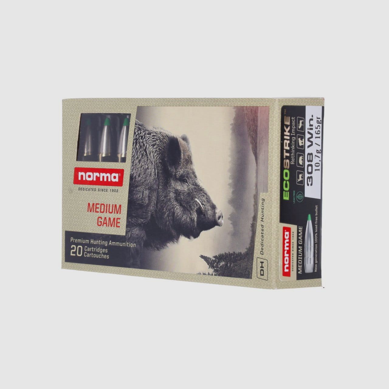 Norma .308 WIN ECOSTRIKE 10,7 g 165 gr - 20 Stk