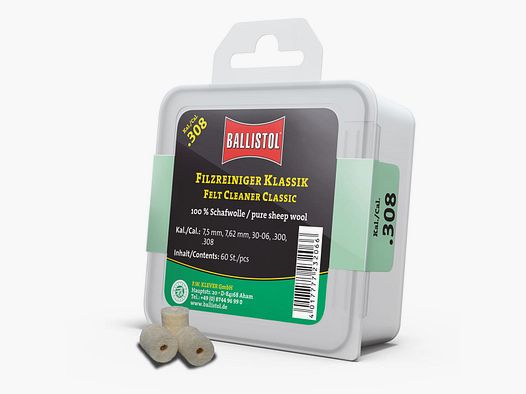 Ballistol Filzreiniger Klassik / 60 Stk. / Kal. .308