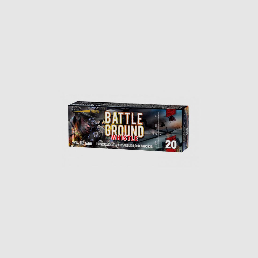 BATTLEGROUND WHISTLE - EXTRA LAUT - 15MM - 20 SCHUSS