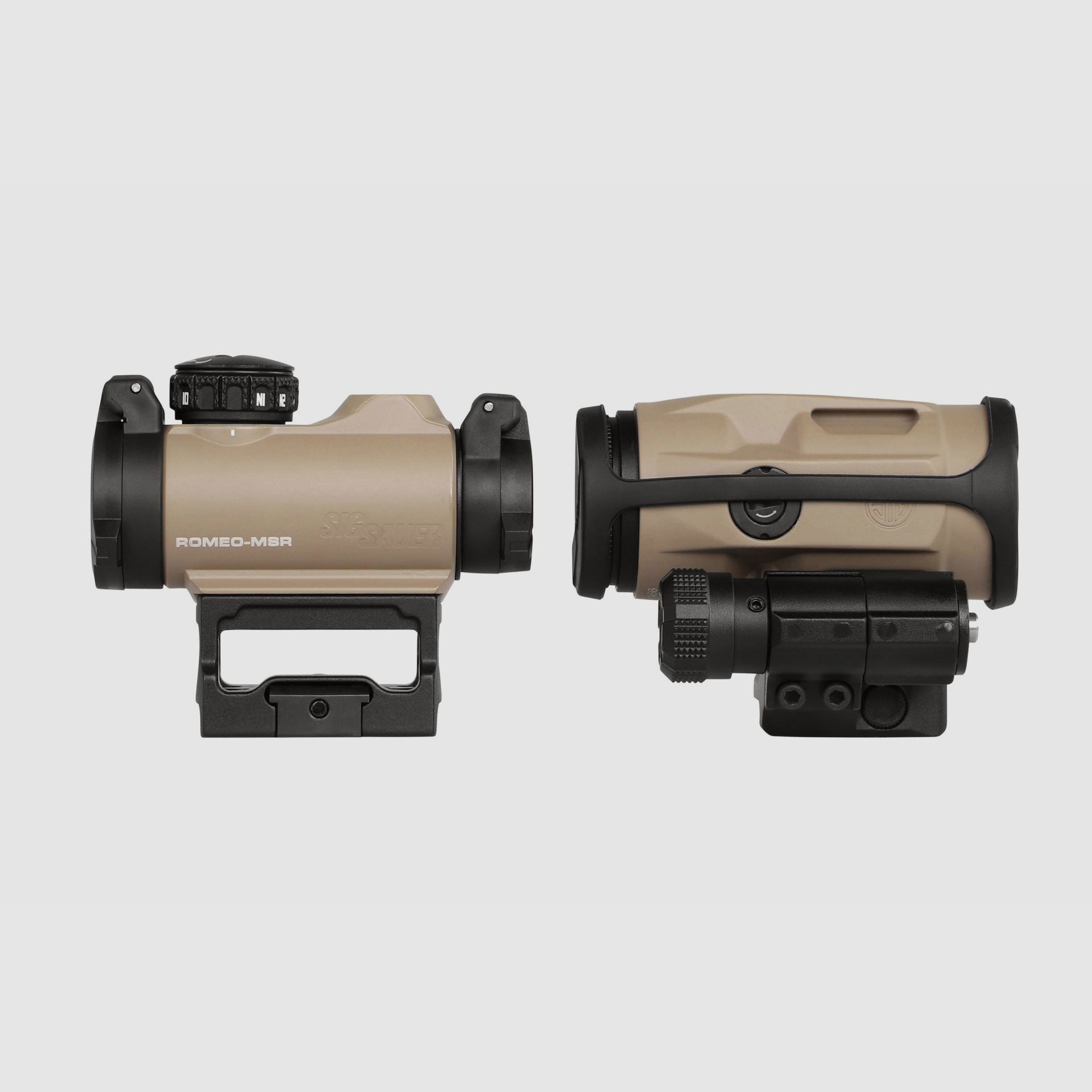 Sig Sauer SET ROMEO MSR 2 MOA and JULIET3 MICRO Magnifier 3x22 FDE SORJ72011
