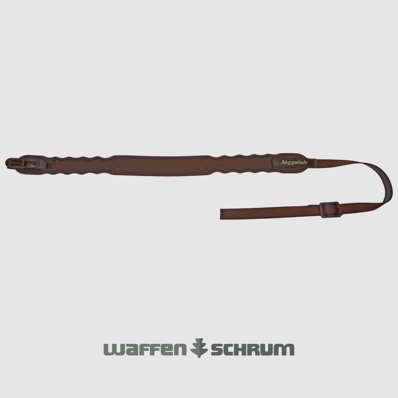 Niggeloh Gewehrriemen Elegant mit Schnellverschluss für Flinten Braun