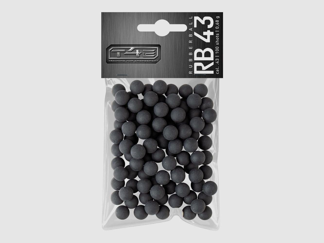 UMAREX dispositif de défense à partir de 18 ans T4E billes en caoutchouc RB43 cal. .43 - 100 pièces, image 1 sur 3