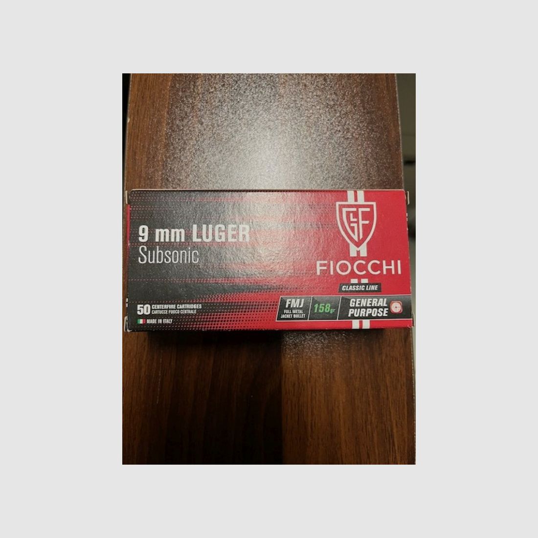 FIOCCHI CARTOUCHES 9LUGER FMJ GR 158