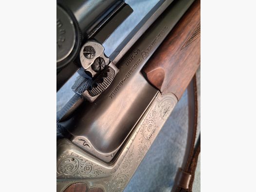 Escopeta de doble cañón Langwaffe Sauer & Sohn 16/70 y 7x65R con mira telescópica Zeiss Diavari 1,5-6 / Estado óptimo