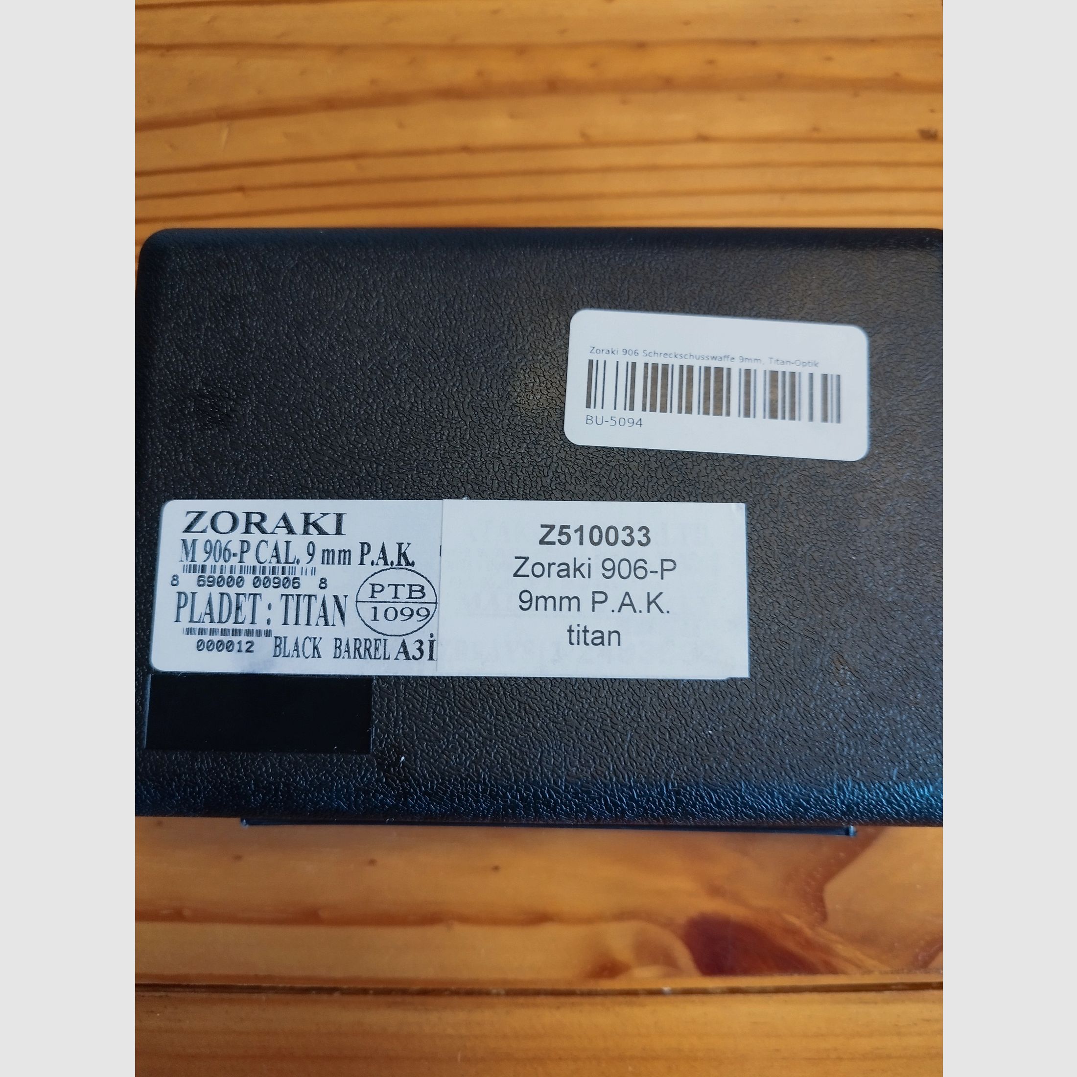 Zoraki 906 Schreckschuss Pistole 9mm Titan-Optik  Defense Set !!Neuware!!