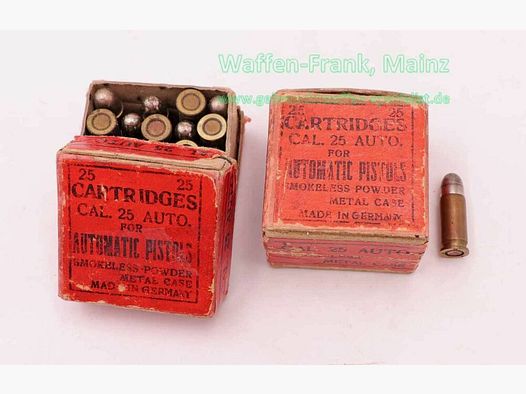 RWS (WZd.Fa.Rottweil) munitions pour pistolets .25Auto