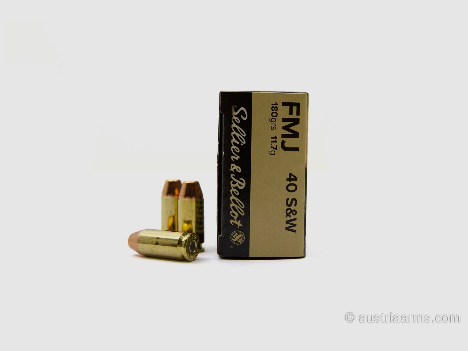 Sellier & Bellot .40 S&W FMJ 180grs – Full Metal Jacket, image 2 of 2