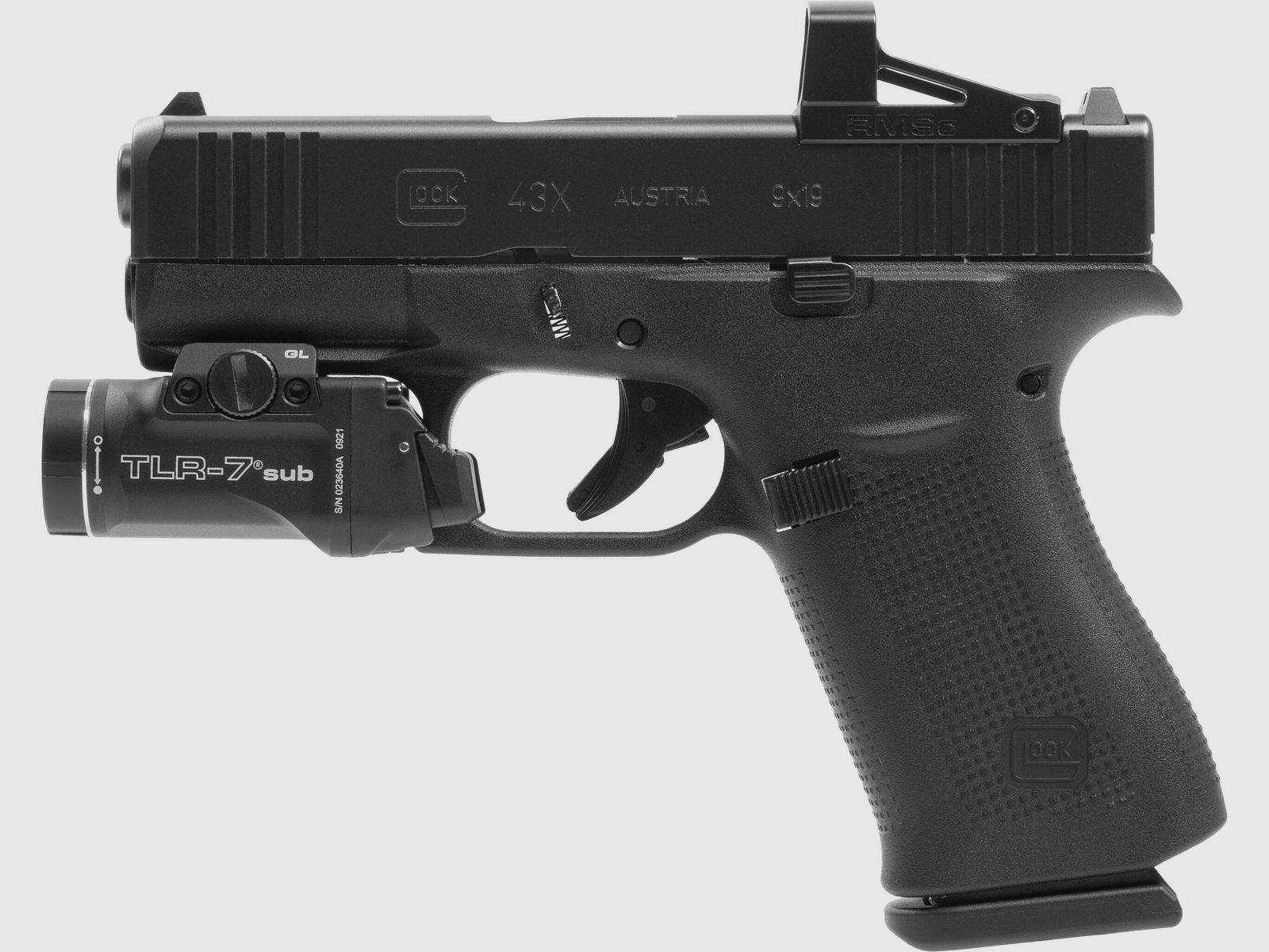 Glock 43X R/MOS/FS Streamlight+Shield Combo – 9mm Para, Bild 2 von 4