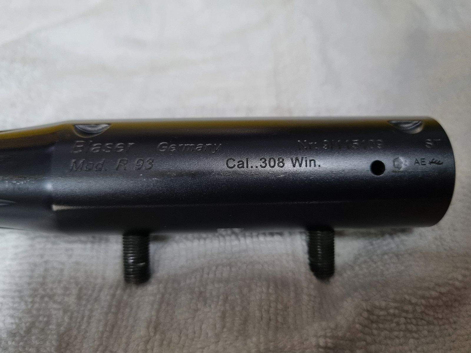 Wechsellauf R93, .308Win, Länge gesamt 52cm, kanneliert, mit Visierung, 