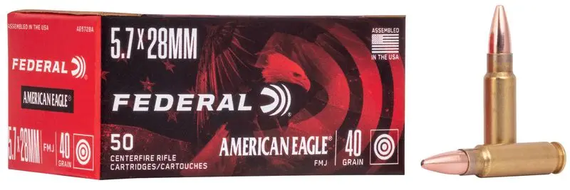 50 Patronen FEDERAL Kal. 5.7×28 FMJ
