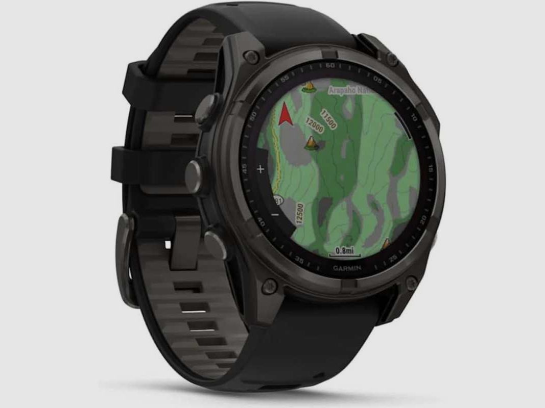 Garmin fēnix® 8 - 51mm, Solar, Saffier Titanium Zwart, afbeelding 3 van 8