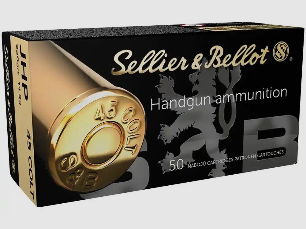 .45 LC JHP 14.9g/230grs. Sellier & Bellot