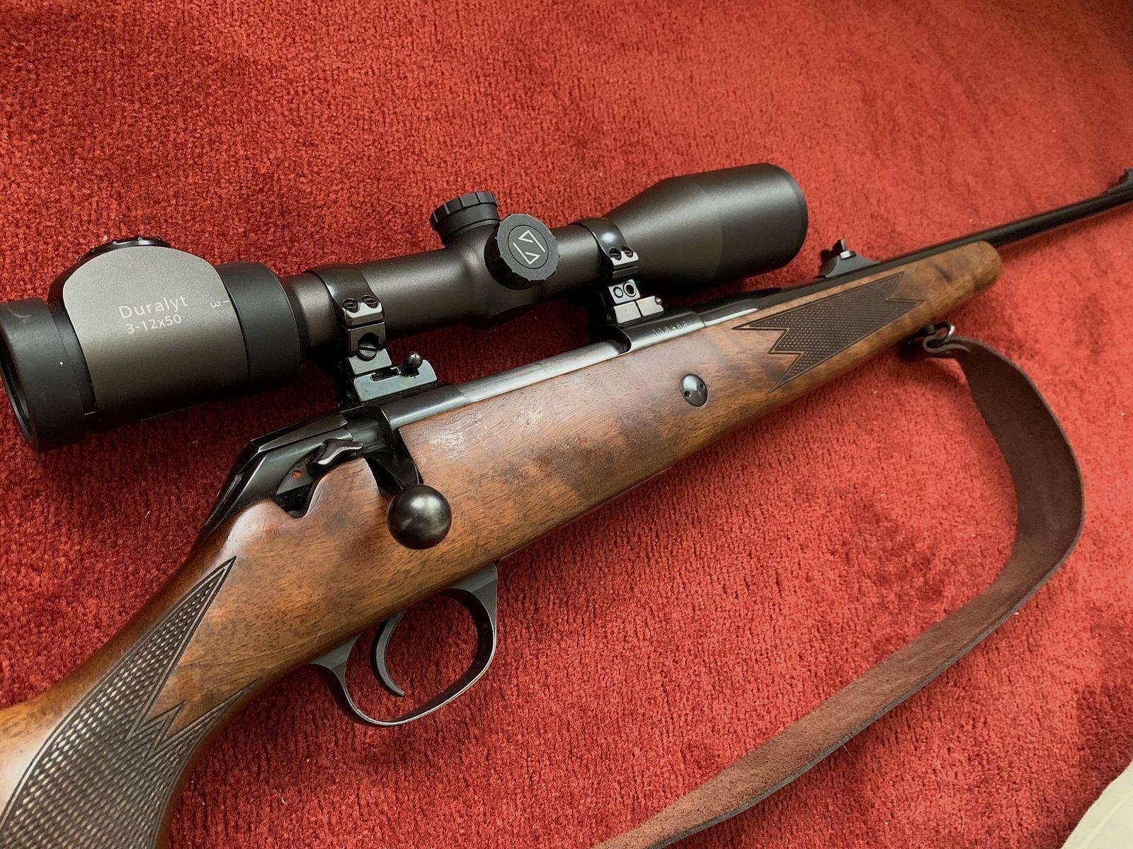 Mauser 225 7x64 / zeiss Duralyt 3-12x50 (Lichtpunkt) mit EAW Schwenkmontage