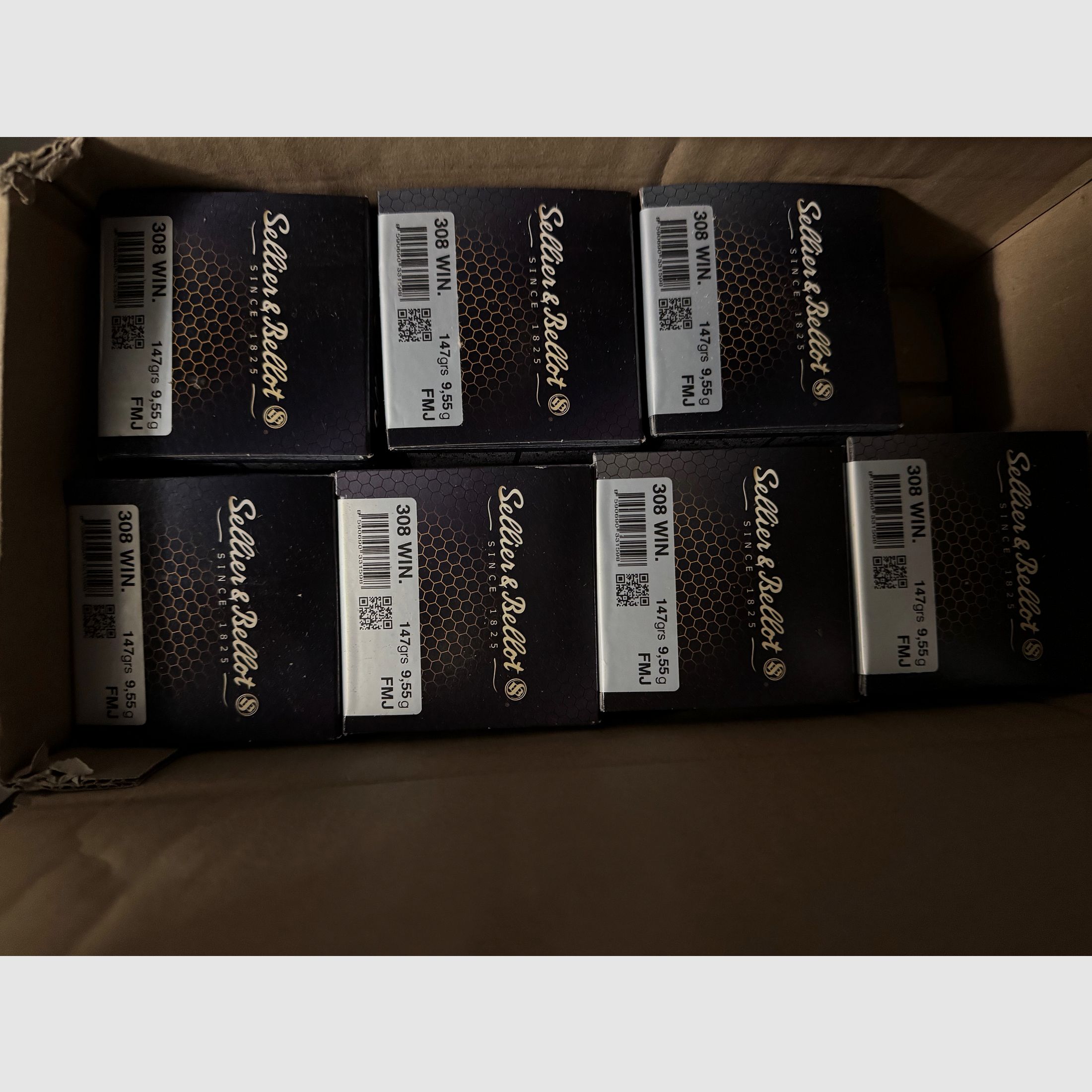 S&B .308Win FMJ 147 Grain 350 Schuss