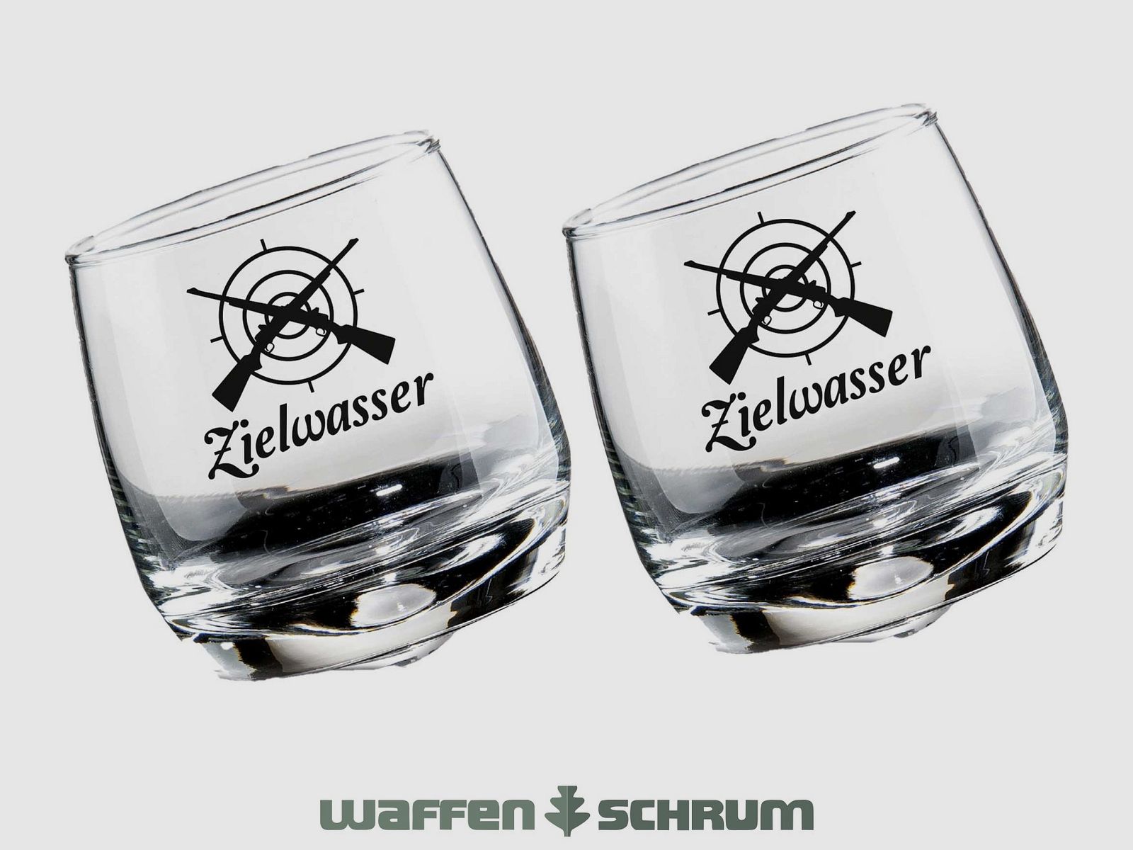 AKAH Wackelglas Zielwasser 2er Set / 27 CL