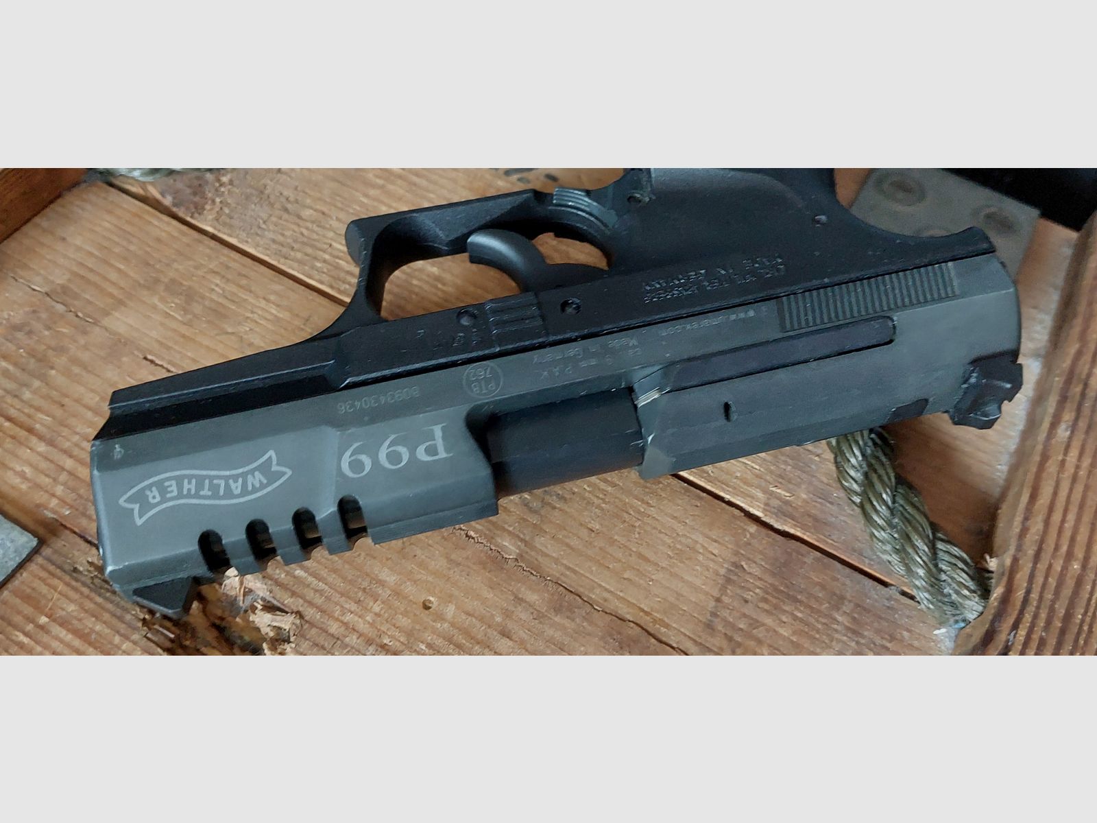 Walther P99 "Commando" 9 mm (PTB 762) blank gun no Reck Glock HW94 Colt