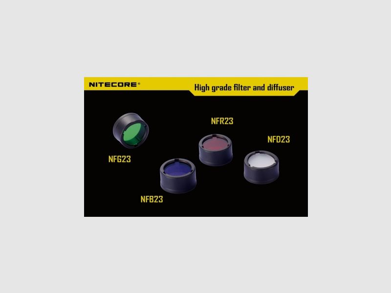 Filtro difusor rojo Nitecore NFR23, imagen 3 de 4