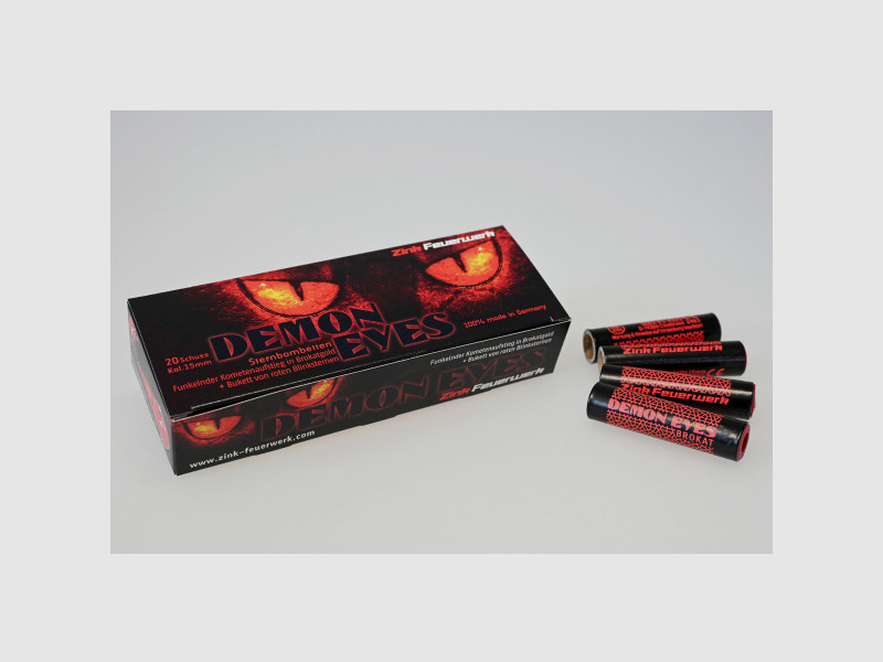 ZINK DEMON EYES -STERNENBOMBETTEN - 20 SCHUSS - 15 MM