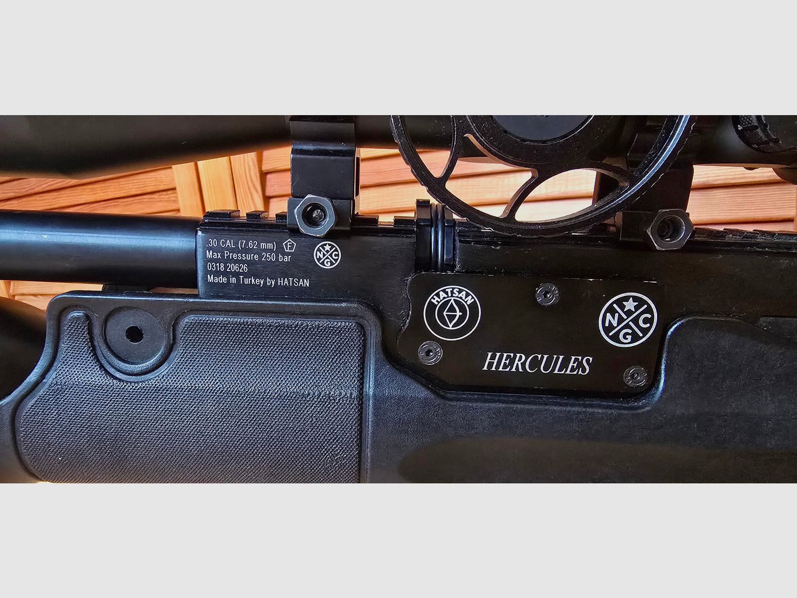 Hatsan Herkules 7,62 met compressor en accessoires