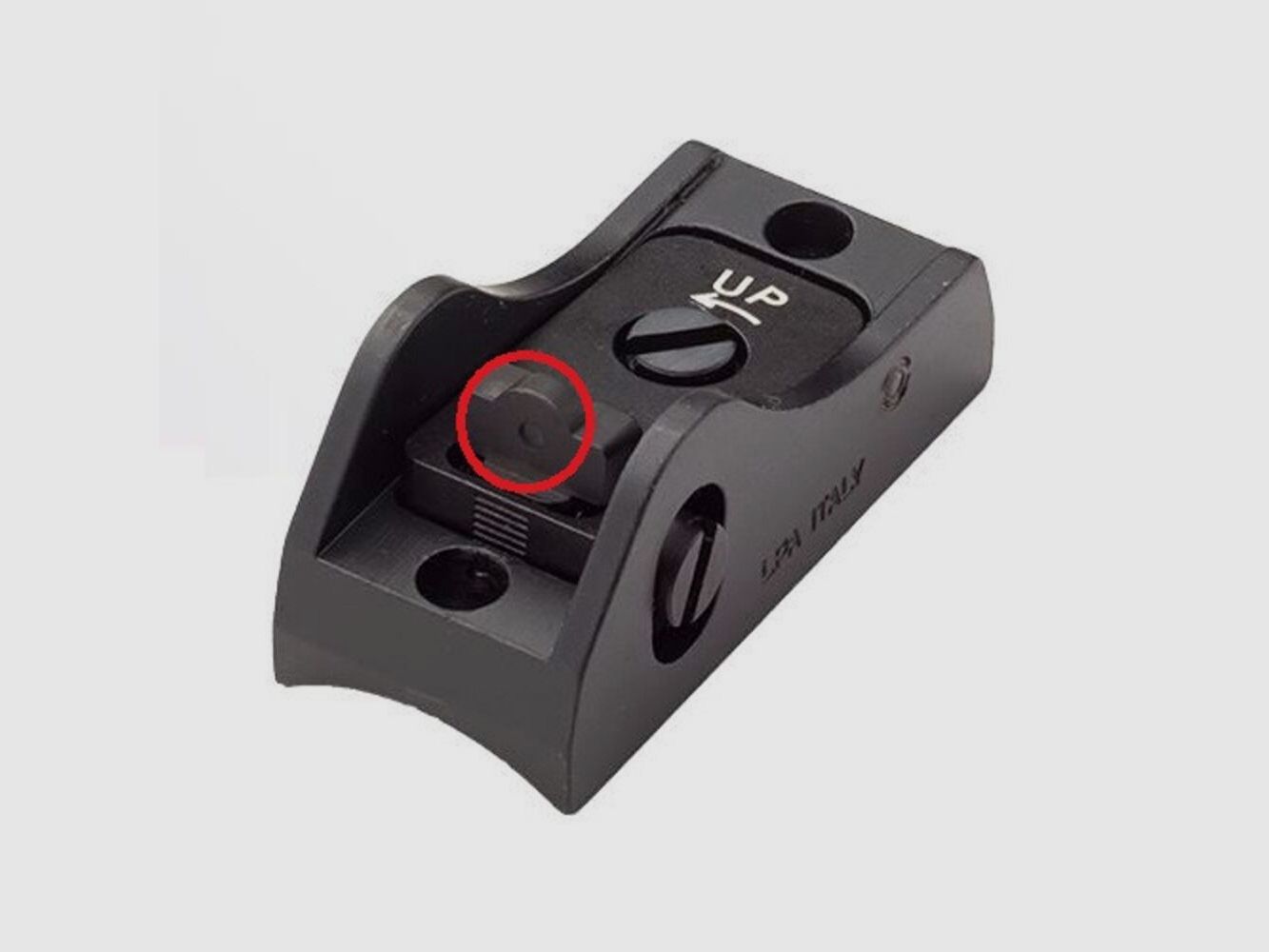 LPA Visier Ghostring 2mm schwarz Flinte