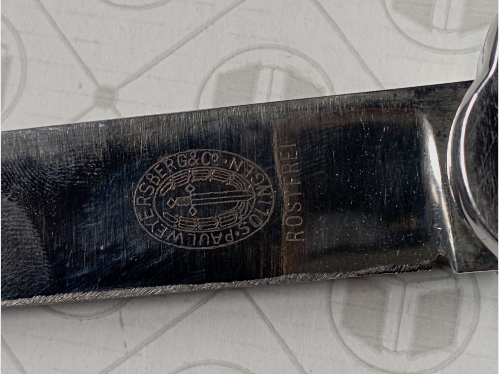 Coltello da volo Luftwaffe della Seconda Guerra Mondiale (Paul Weyersberg Solingen)