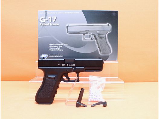 Airsoft GBB 6mm(Bullet) ASG G-17 Gen3 Pistole System Gas-Blow-Back (Semi-Auto) KSC/ KWA Typ Glock