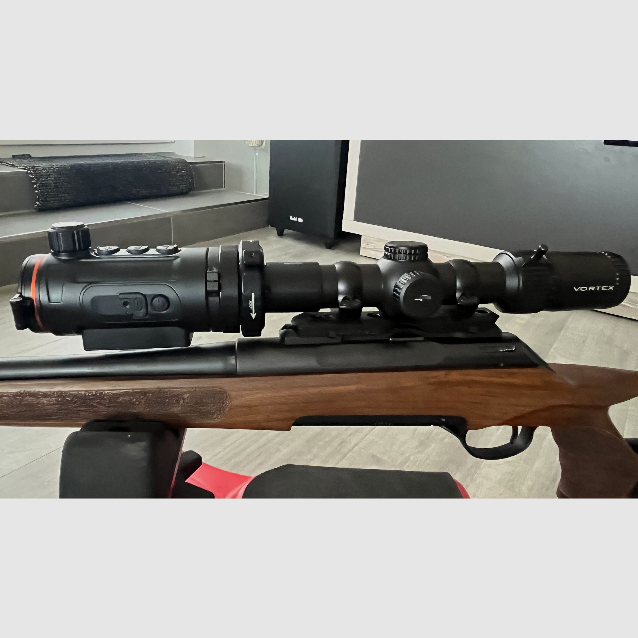 Haenel Jäger 10 in .308 komplett mit Wärmebildvorsatzgerät