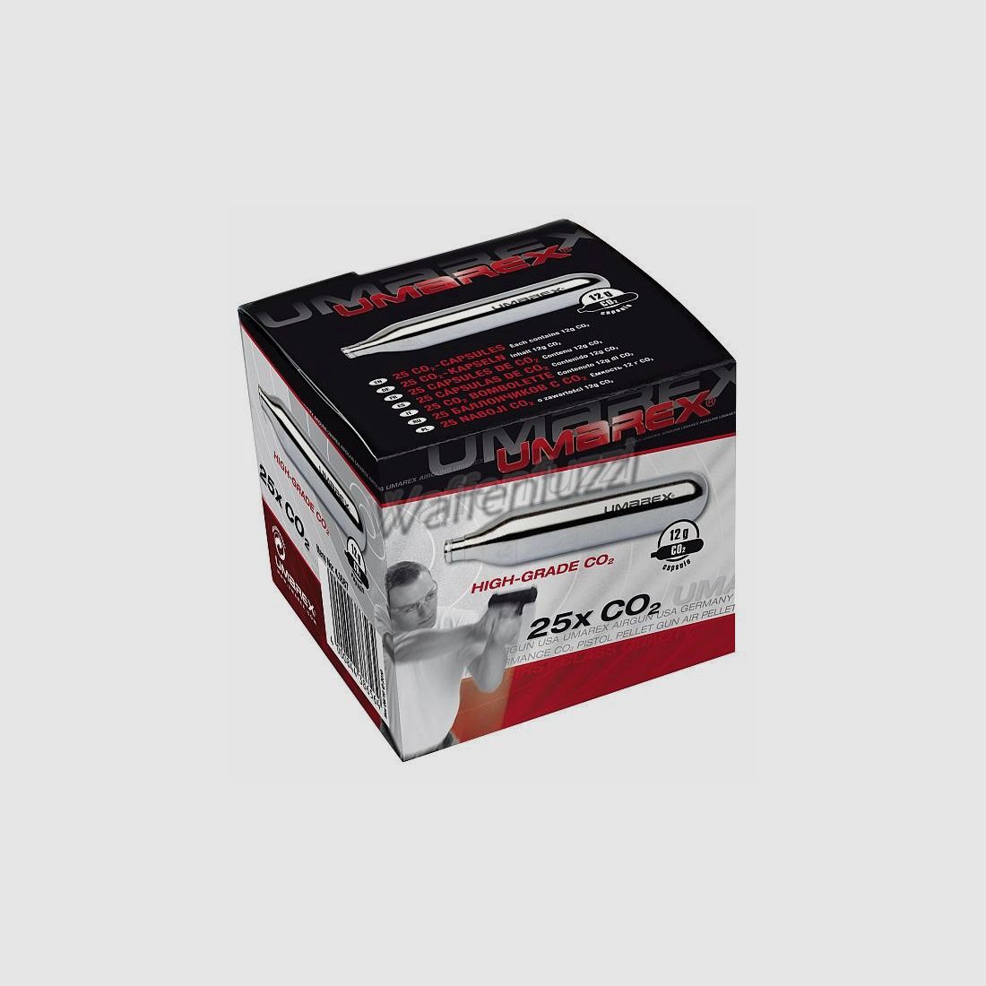 CO² capsules 12g van Umarex, 25 stuks.