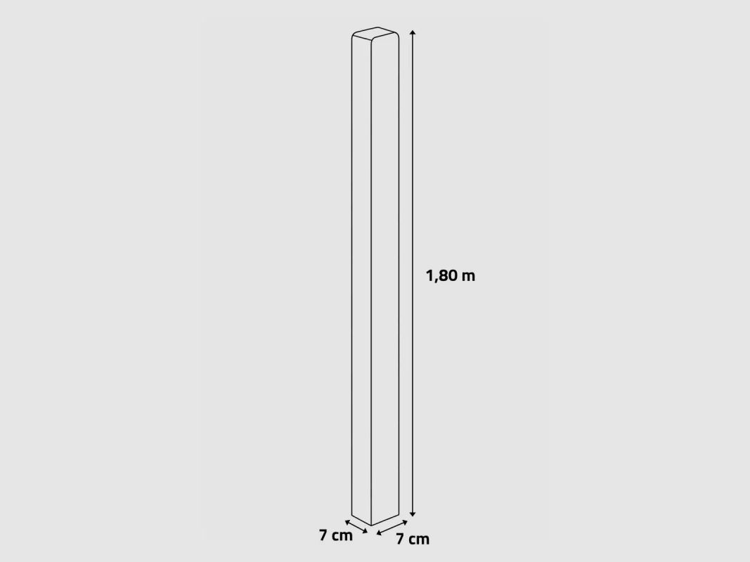 Kit recinzione in legno da 27 m - Altezza 180x2,5 cm, immagine 12 di 12