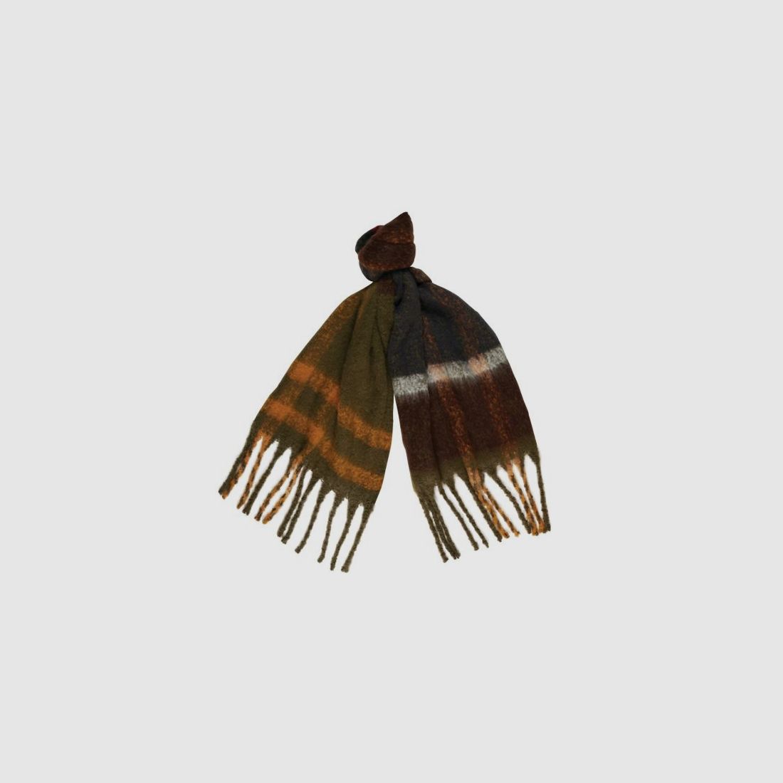 Barbour D-Schal Isla Boucle Tartan | oliv, Bild 2 von 2