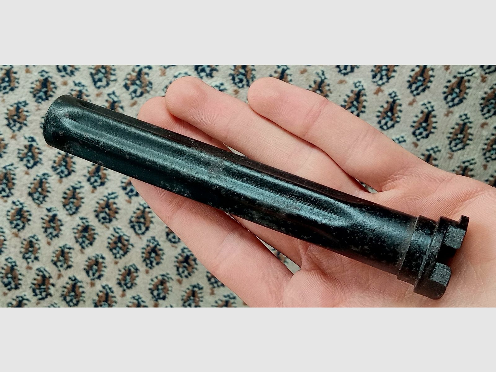 Spätes ungarisches AMD-65 Gasrohr von FEG phosphatiert und schwarz lackiert / unbenutzt aber rostig // AK / AKM