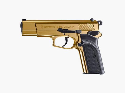 BROWNING Gaspistole (SRS) GPDA 9 'Gold-Finish' Kal. 9mm P.A.