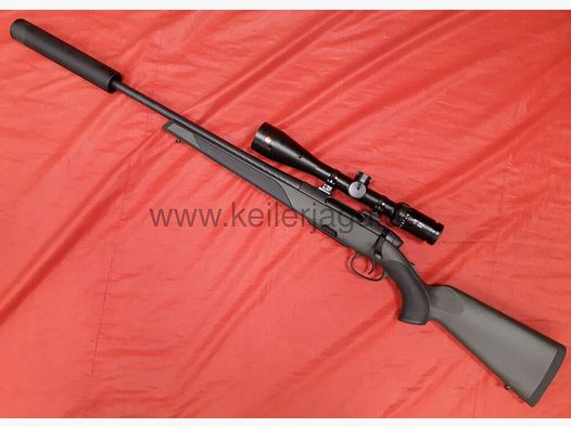 Steyr SM12 SX 308 Win, Schwenkmontage, 2,5-15x50i Leica Amplus	 Komplettpaket mit Steyr Breezer Schalldämpfer