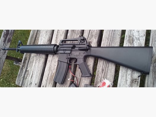 S-AEG Airsoft Sturmgewehr Colt M16 A3  Vollmetall 1,7 Joule ab 18 Jahren F Zeichen  ICS Umarex