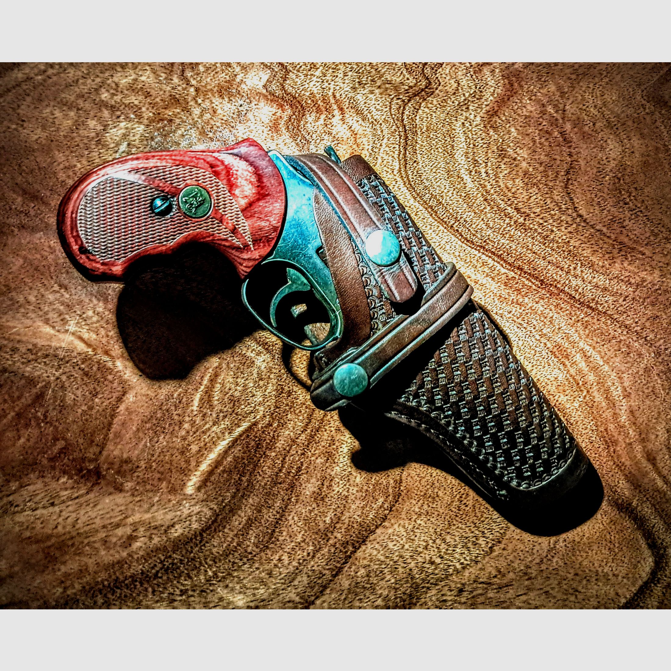Revolverholster / Neu / Viking # 78 / aus dickem Leder