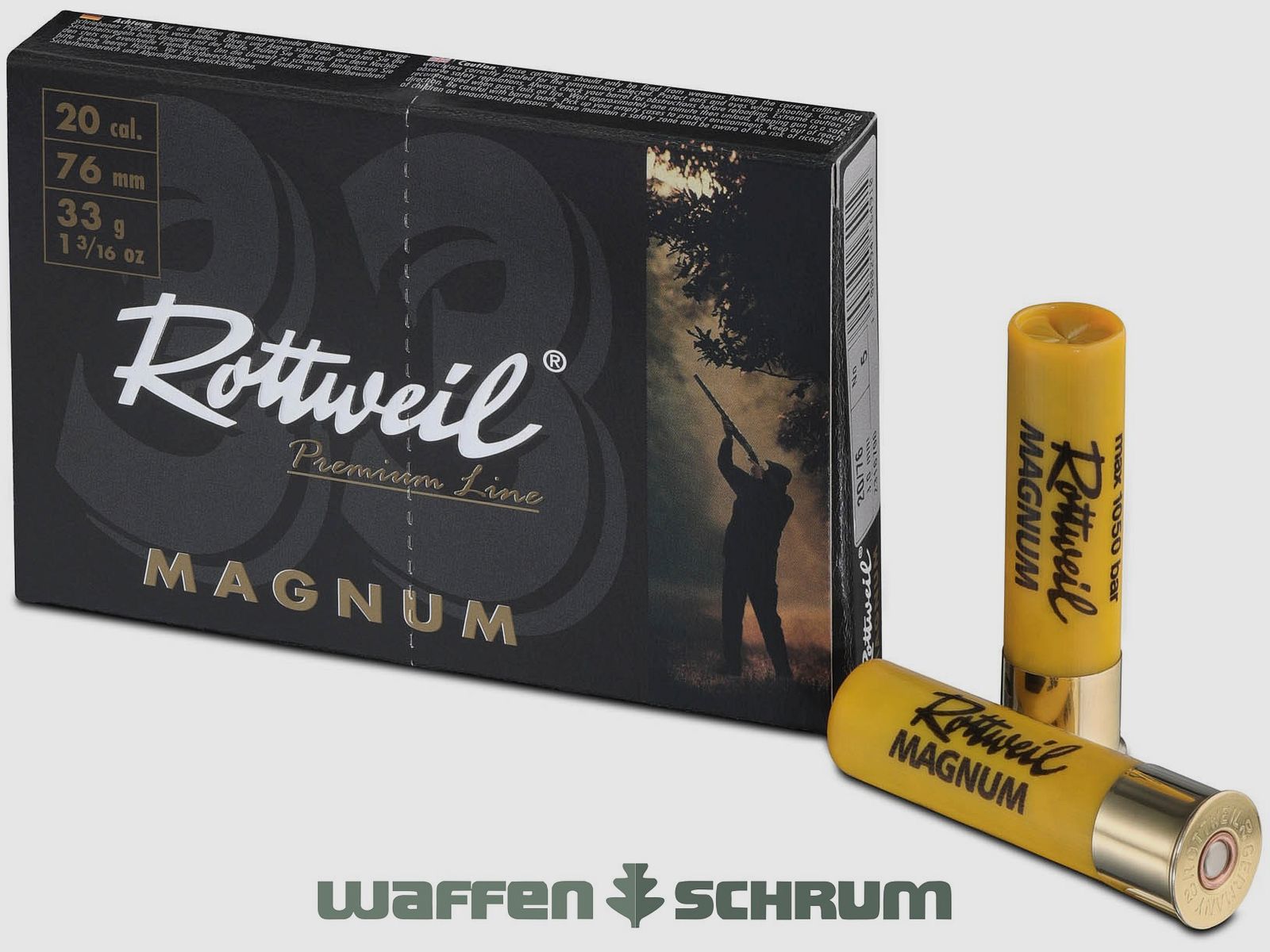 Rottweil 20/76 Waidmannsheil Magnum  3,2mm - 33g