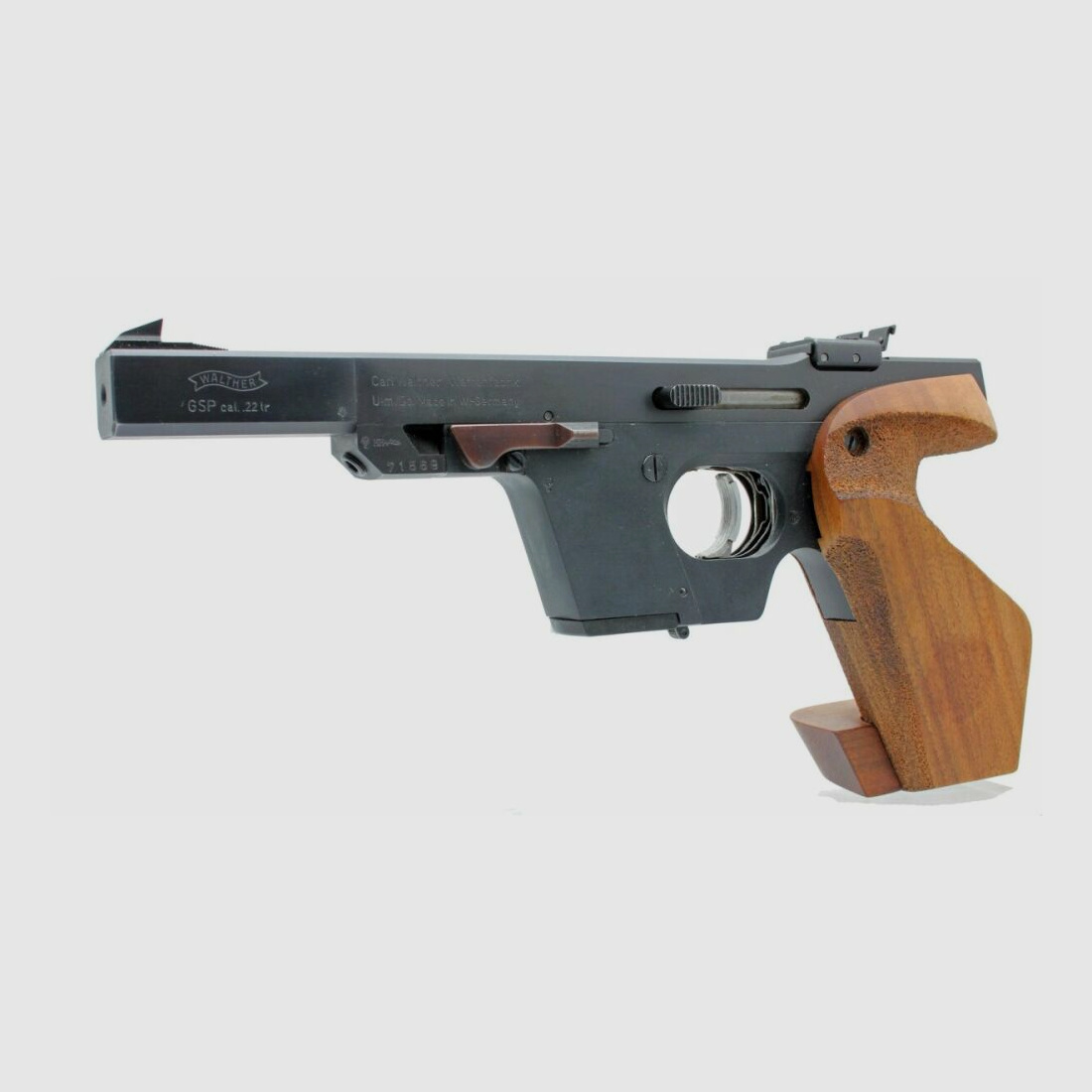 Walther Sport and authority weapons Walther GSP sport pistol caliber 22 L.R. used (year 77)