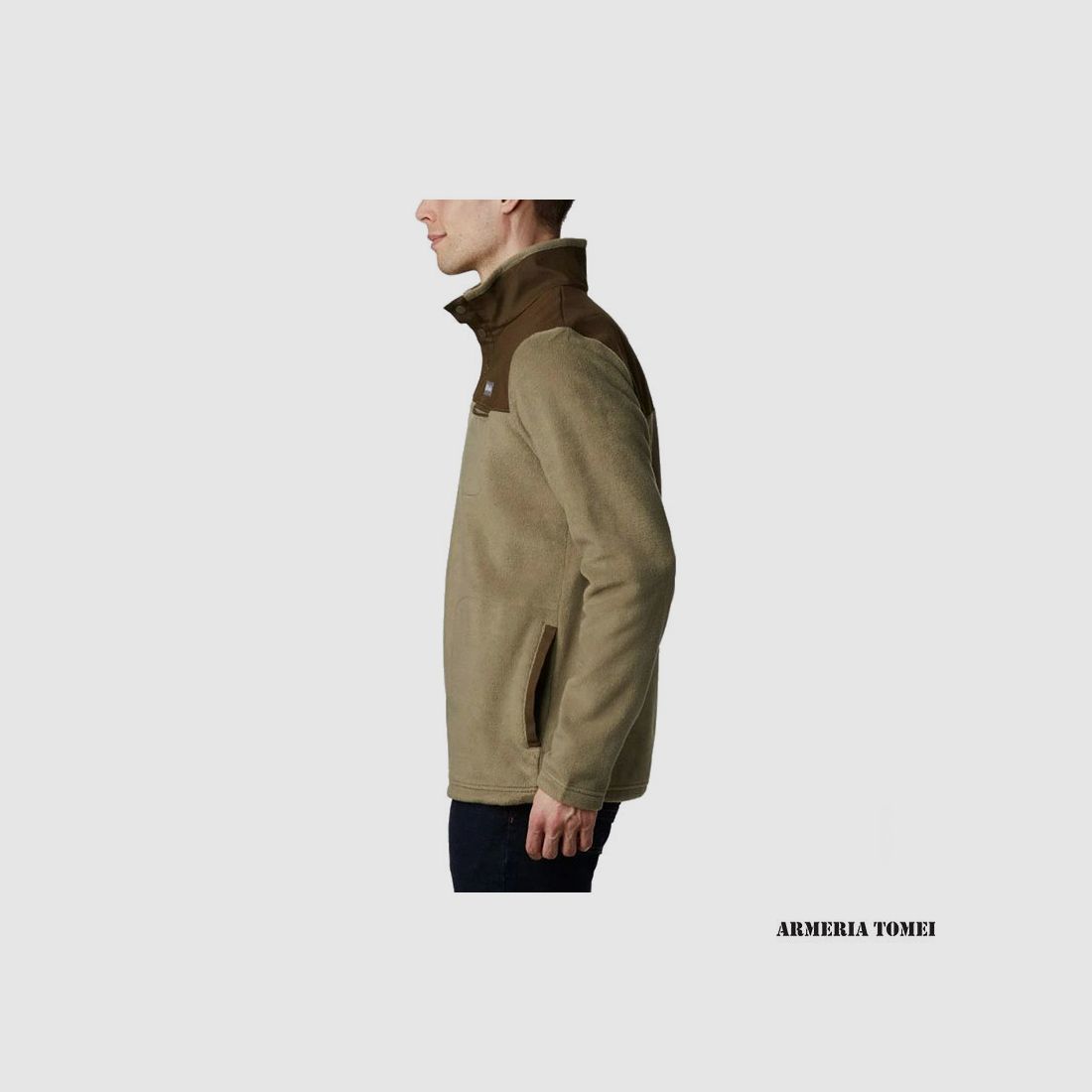 PULLOVER – HERREN – COLUMBIA – COTTONWOOD PARK HALF SNAP Stone Green, Olive Green, Bild 3 von 5