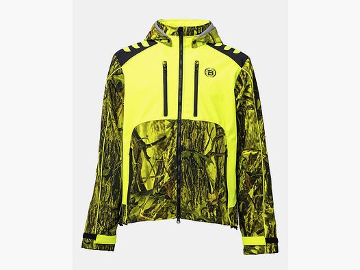 BITRABI VESTE SOFTSHELL DE CHASSE TIGER JAUNE FLUO
