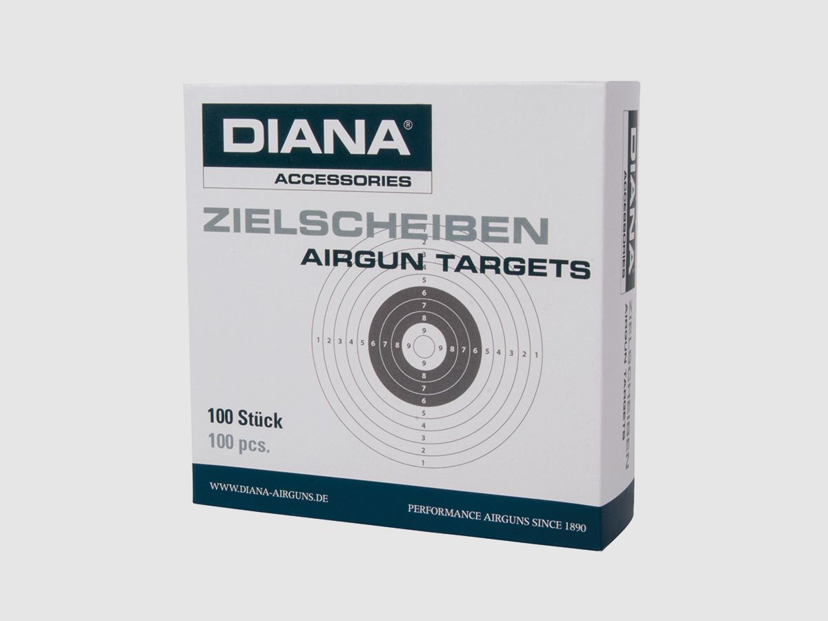 DIANA target sheets 14x14 cm 100 pcs - Airsoft | Compressed air